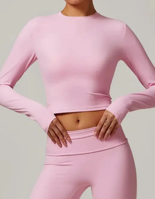 Load image into Gallery viewer, Slim Fit Long Sleeve Yoga Wear

