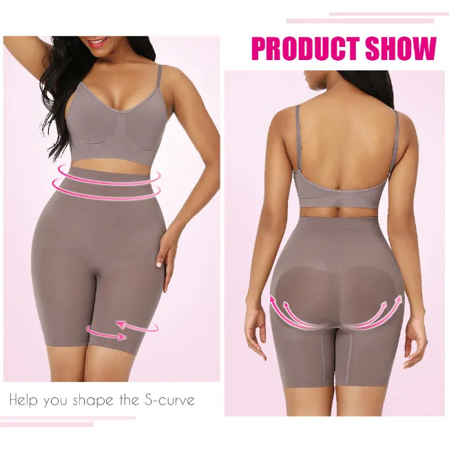 High Waist Seamless Shapewear Set – Hip Lift & Abdominal Control