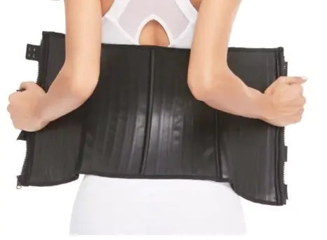 Load image into Gallery viewer, 25 Steel Bone Zip-Up Latex Fitness Shapewear Top
