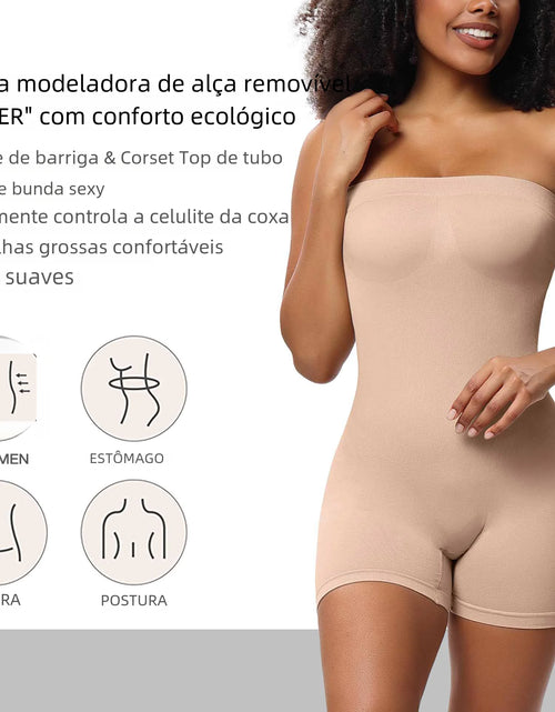 Cargar imagen en el visor de la galería, Body moldeador para mujer personalizado con tirantes desmontables
