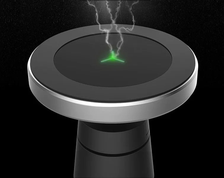Chargeur sans fil magnétique Qi pour voiture avec support de grille d'aération