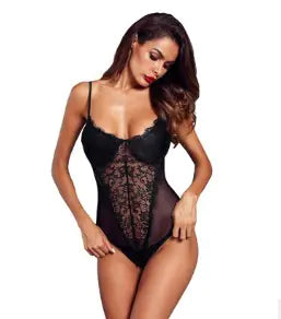 Cargar imagen en el visor de la galería, Body de lencería sin espalda de encaje para mujer
