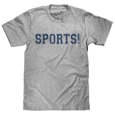 Tee Luv Mens Faded Sports Novelty T-Shirt Grey Heather XL