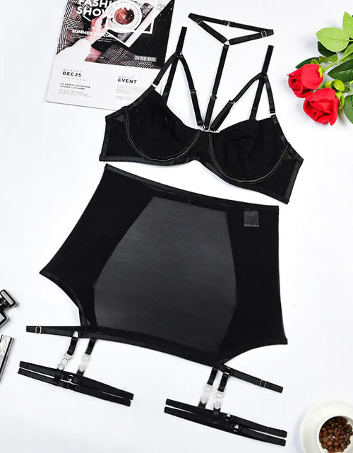 Load image into Gallery viewer, 2022 Women's Fashion Breathable Mesh Lingerie Set
