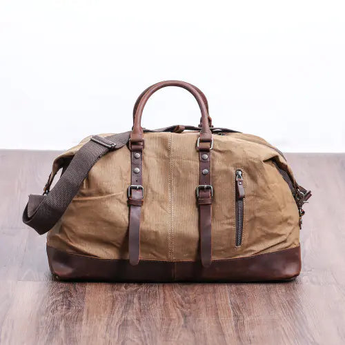 Large Waterproof Canvas Travel Bag for Men