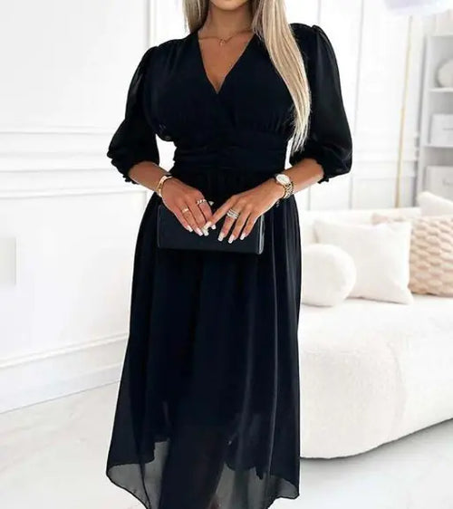 Load image into Gallery viewer, V-Neck Chiffon Dresses
