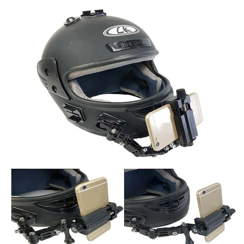 Soporte universal para teléfono para la mentonera del casco de motocicleta