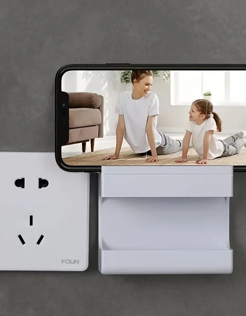Cargar imagen en el visor de la galería, Soporte de teléfono para pared, caja organizadora autoadhesiva
