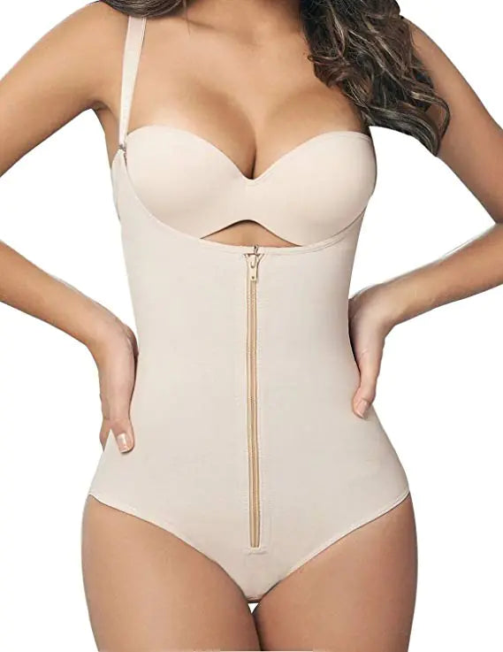 Shapewear Bodysuit with Zip Closure for Body Shaping