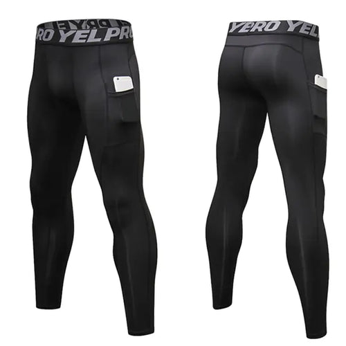 Load image into Gallery viewer, Custom Men’s Compression Leggings for Gym &amp; Running
