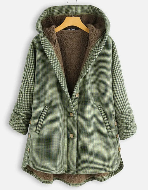 Charger l'image dans la visionneuse de galerie, Veste à capuche unie et veste à carreaux

