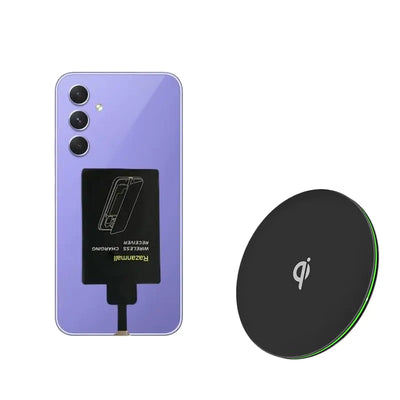 Receptor de carga inalámbrica externa tipo C de 8 W para teléfono Samsung Galaxy A54 A34 A24 A14 5G con PAD cargador