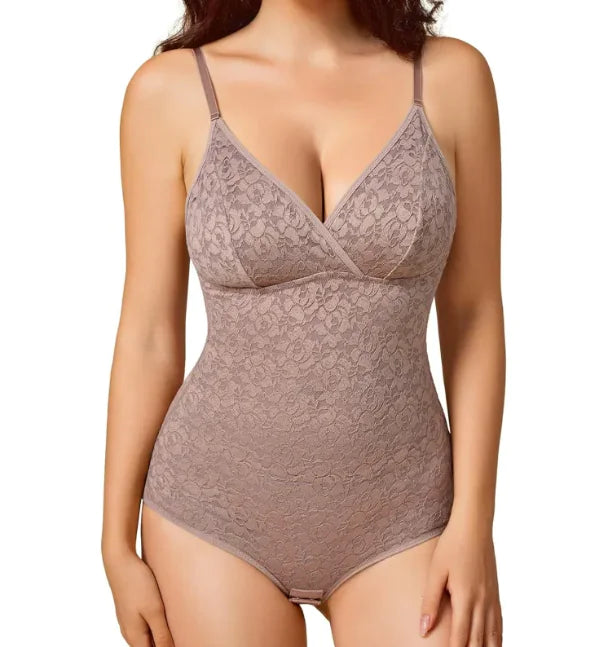 Women's Lace Body Shaping Corset – Beautiful Back Shapewear Jumpsuit