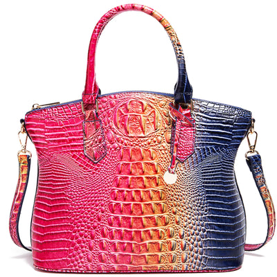 Makcr Joacbv Women Purse Satchel Bag Long Crossbody Classy Tote Bag Top Handle Vegan Leather Ladies Handbags Embossed Pattern