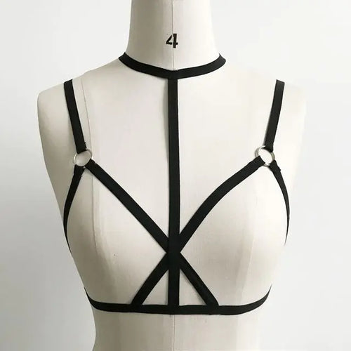 Load image into Gallery viewer, Lingerie with Straps - Seductive Bra and Accessories
