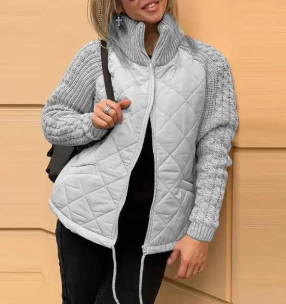 Chaqueta de algodón con cuello alto