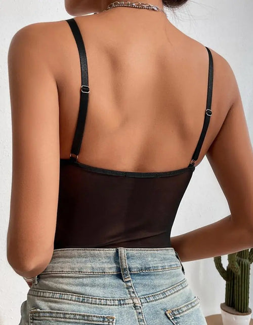 Load image into Gallery viewer, Deep V-Neck Adjustable Strap Shapewear Bodysuit
