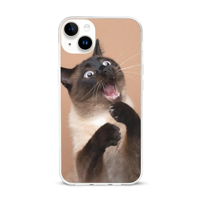 Compatible con la funda para iPhone 15 Plus, divertido estampado de gato siamés, carcasas de teléfono protectoras a prueba de golpes, cubierta delgada de TPU para mujeres, hombres, niños y niñas