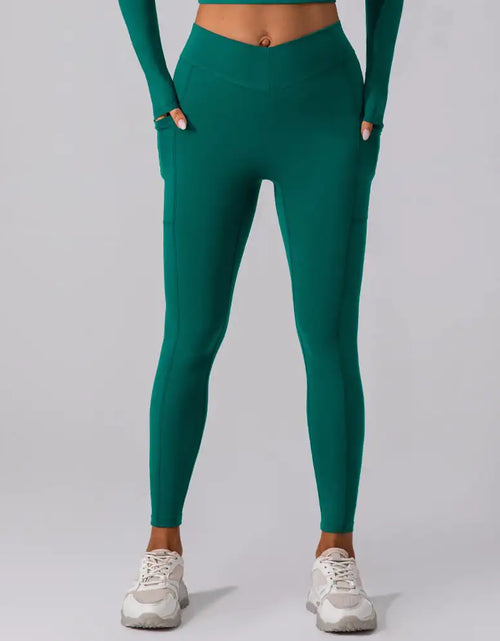 Load image into Gallery viewer, Belly Shaping Sports Running Workout Leggings
