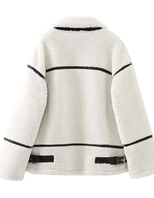 Load image into Gallery viewer, Women&#39;s Patchwork Lambswool Jacket
