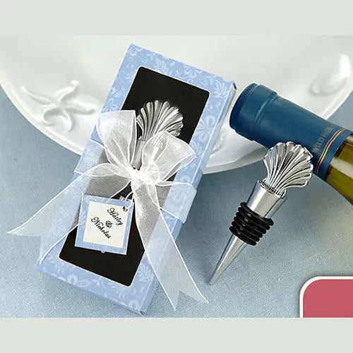 Load image into Gallery viewer, Seashell Topper Wine Stopper
