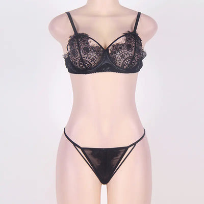 Ensemble de lingerie en dentelle pour femmes - Style bikini