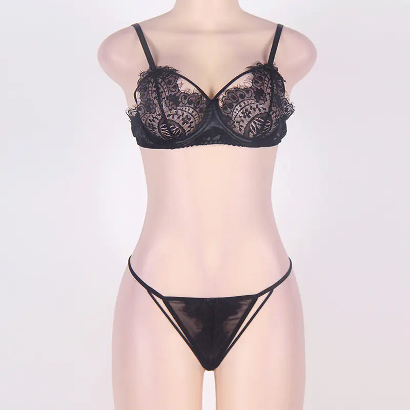 Lace Lingerie Set for Women - Bikini Style
