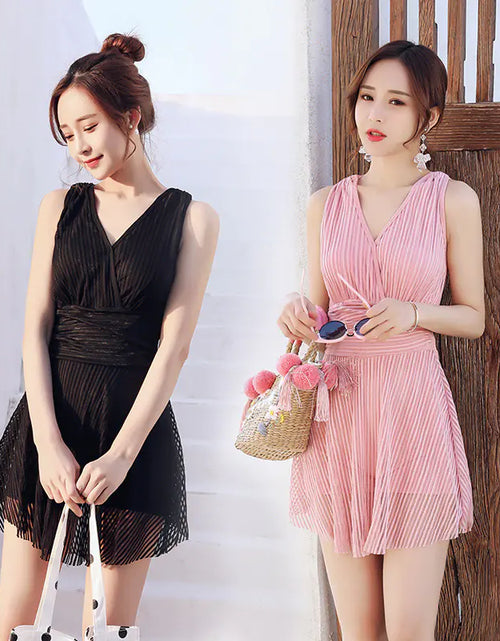 Load image into Gallery viewer, One-Piece Skirted Swimwear and Swim Suits
