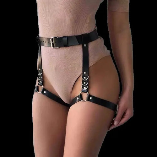 Load image into Gallery viewer, High Waist Suspender Belt for Lingerie Binding
