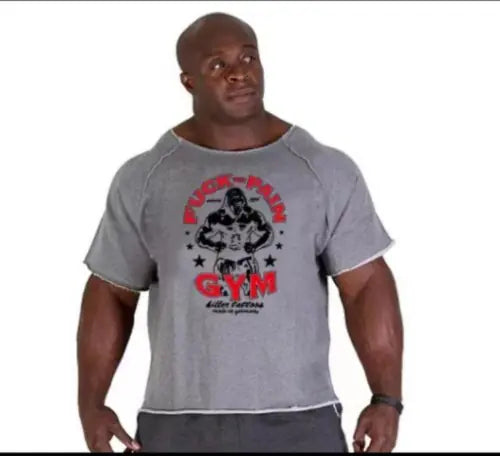 Men's Batman Print Gym Short Sleeve Shirt