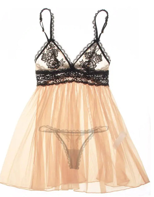 Load image into Gallery viewer, Lingerie Set with Slip Dress and Sleepwear

