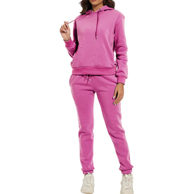 Eylhot Women 2 Piece Sweatsuits Outfits Long Sleeve Tracksuits Hoodies and Jogger Matchign Set Travel Airport Outfits(PinkM)