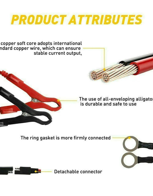 Cargar imagen en el visor de la galería, Cargador automático e inteligente de batería de 1500 mAh de 12 V portátil para coche, mantenedor de carga lenta
