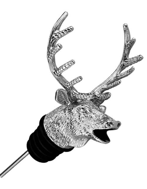 Load image into Gallery viewer, Deer Head Wine Pourer and Stopper Set
