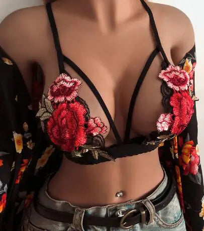 W0703 Lingerie en dentelle brodée sexy et tendance