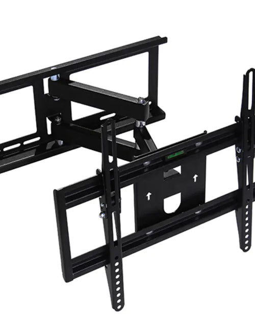 Cargar imagen en el visor de la galería, Mueble de TV negro con soporte de pared
