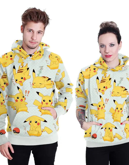 Load image into Gallery viewer, Pikachu Printed Hoodie Jacket
