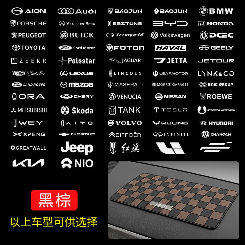Tapis de tableau de bord antidérapant grand format et premium pour accessoires