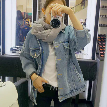 Mid-Length Denim Jacket