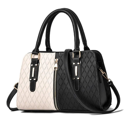 JHVYF Trendy Purse for Women Medium Handbag Fashion Shoulder Purse Ladies Designer Satchel #J Black