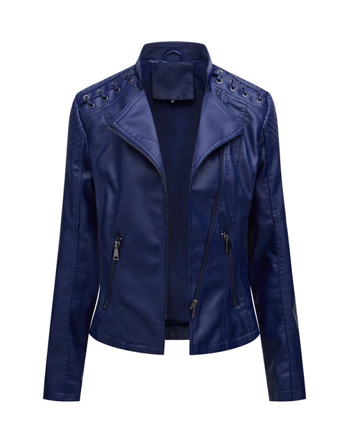 Load image into Gallery viewer, Luxe Ride Slim Leather Jacket
