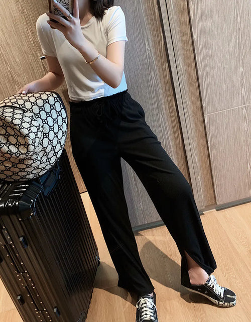 Load image into Gallery viewer, Split Hem Modal Lounge Pants (Long Pants)
