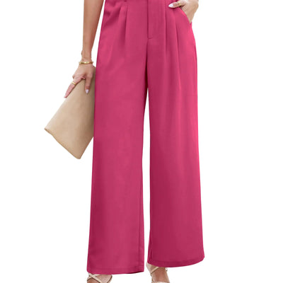 LookbookStore Women Pants Casual Summer Women’S Pants Hot Pink Pants Womens Business Casual Clothing Business Casual Pants for Women Summer Pants for Woman Size Medium Size 8 10