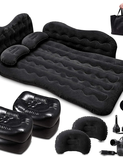 Load image into Gallery viewer, Zento Deals Bed for Car Inflatable Car Air Mattress Camping Bed Back Seat Mattress – Portable Travel Bed with Pillows – Travel Camping Sleeping Outdoor Bed – Universal Car SUV Truck and RV… (Pack 1)
