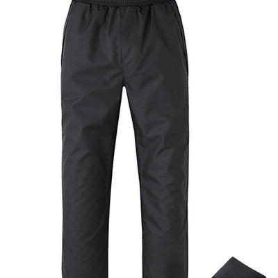 Ubon Rain Pants for Women Waterproof - Packable Hiking Pants Outdoor Rain Over Pants Golf Rain Pants Black X-Large