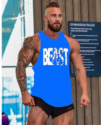 Load image into Gallery viewer, Men&#39;s Cotton Sleeveless Gym Tank Top - Breathable
