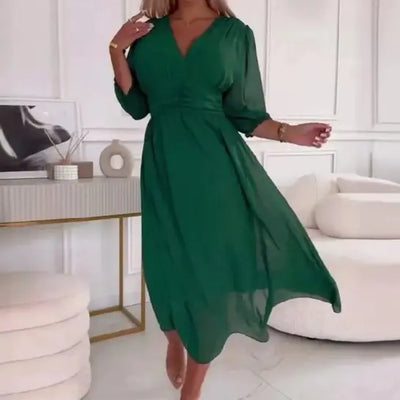 V-Neck Chiffon Dresses