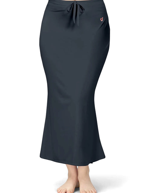 Load image into Gallery viewer, TRENDMALLS Spandex Saree Shapewear Petticoat for Women Cotton Blended Petticoat Silhouette Skirts for Women Shape wear Dress for Saree For women Petticoat for Women Grey
