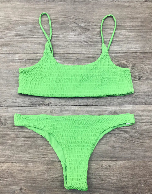 Load image into Gallery viewer, 2017 Sexy Ruffled Triangle Bikini Swimwear
