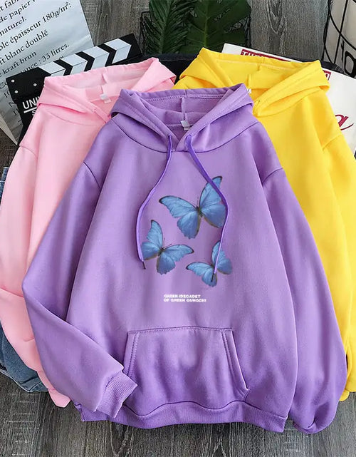 Cargar imagen en el visor de la galería, Sudaderas con capucha holgadas de terciopelo plus para hombres y mujeres
